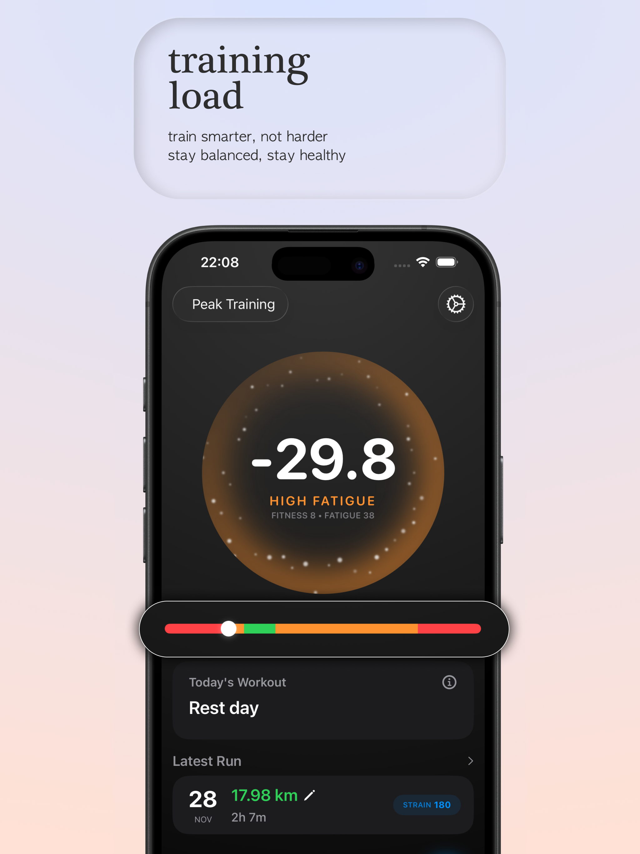 KeepPushing - Running Coach - Screenshot 2 showing product features and functionality