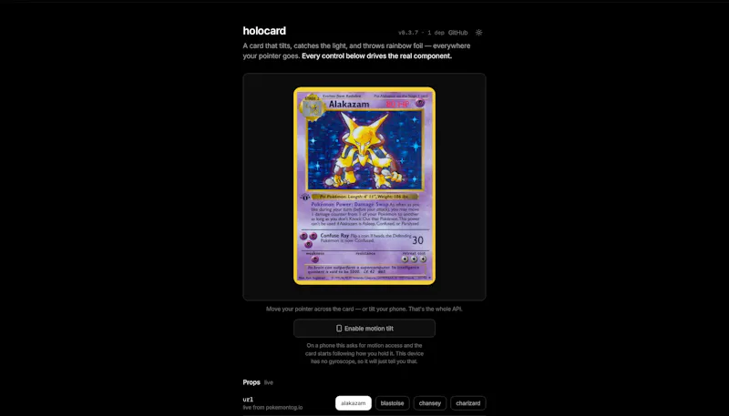 Holo Card screenshot 1