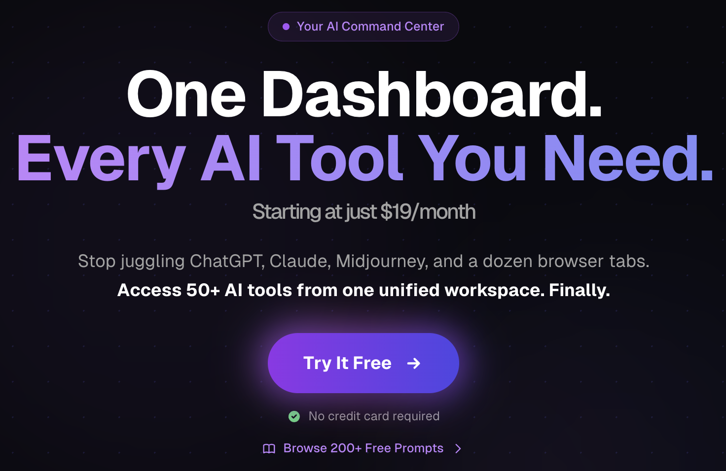 LazySusan: All-In-One AI Command Center - Screenshot 2 showing product features and functionality