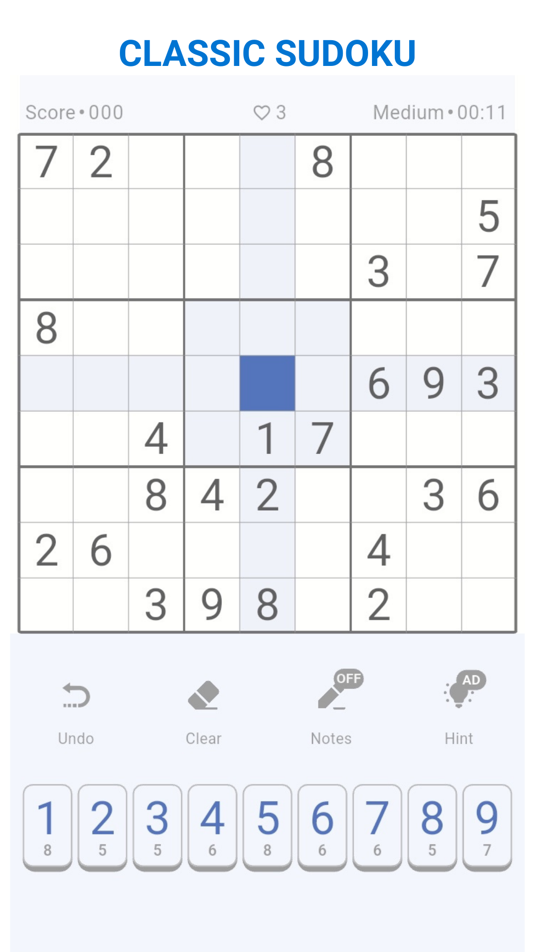 Sudoku - Sudoku Classic Sudoku Offline Game Sudoku e puzzle quotidiani media 3