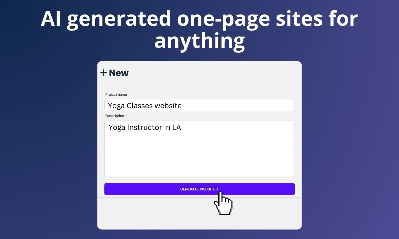 وسائط ai2page.com - اصنع وتخصيص مواقع من صفحة واحدة مع الدردشة 2