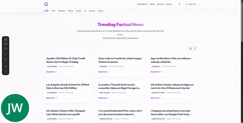 Grasp News screenshot 1 (video preview)