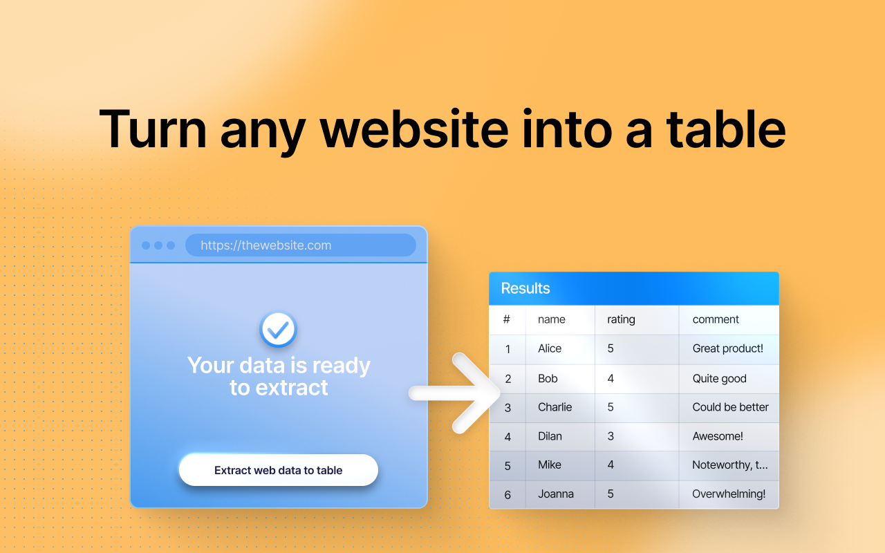AI Data Scraper - Main product screenshot demonstrating key features and user interface
