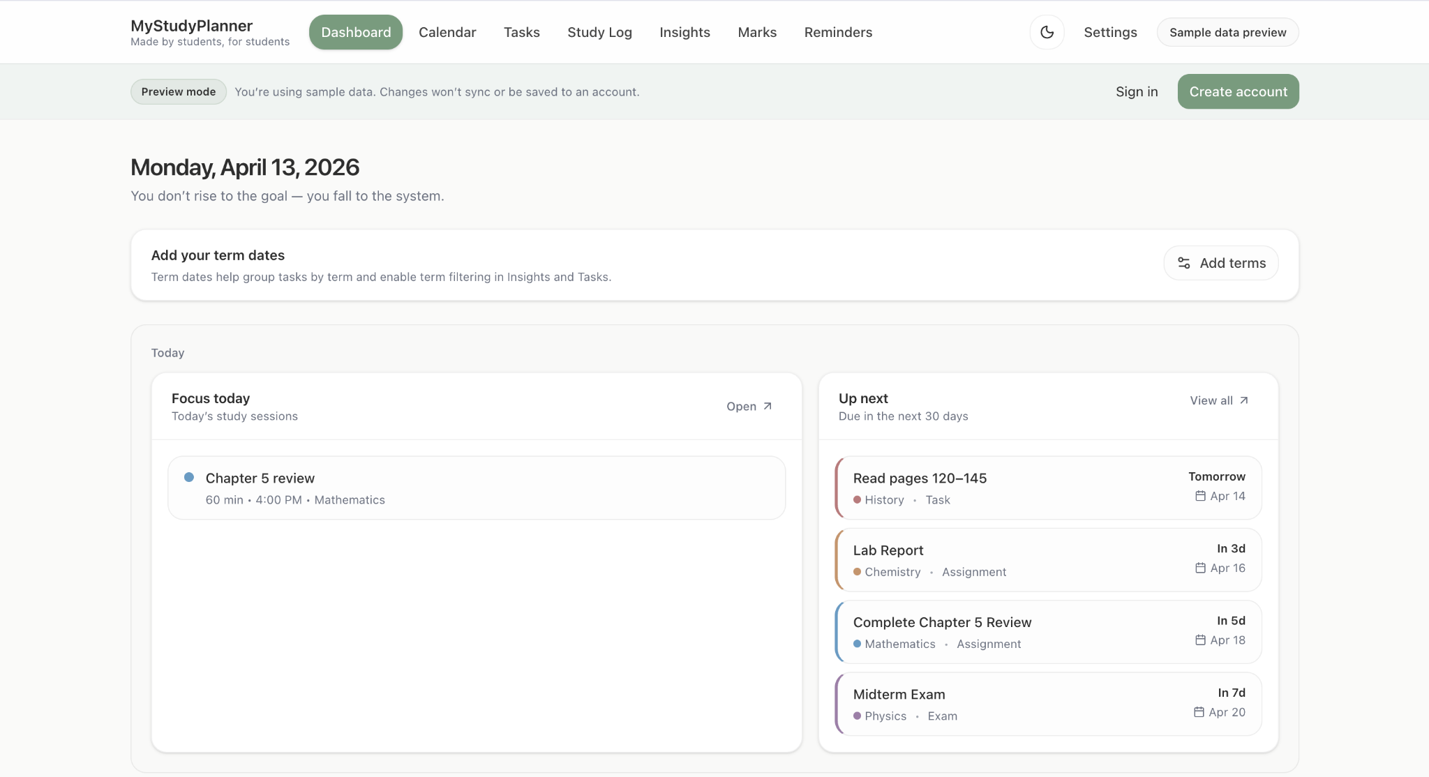 MyStudyPlanner gallery image