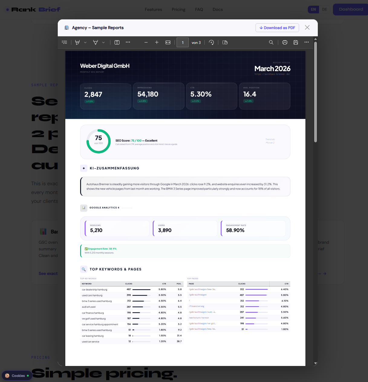 RankBrief gallery image