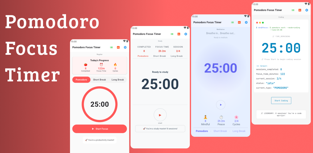 Pomodoro Focus Timer サムネイル