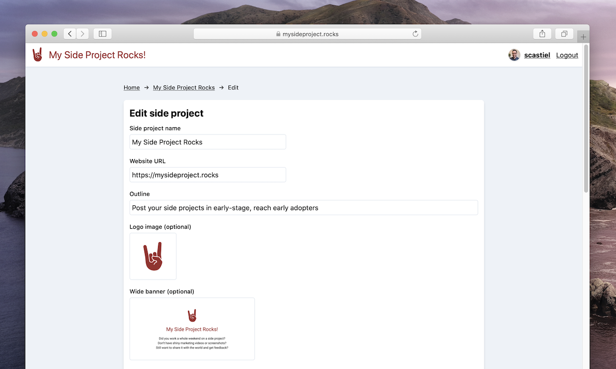 My Side Project Rocks gallery image