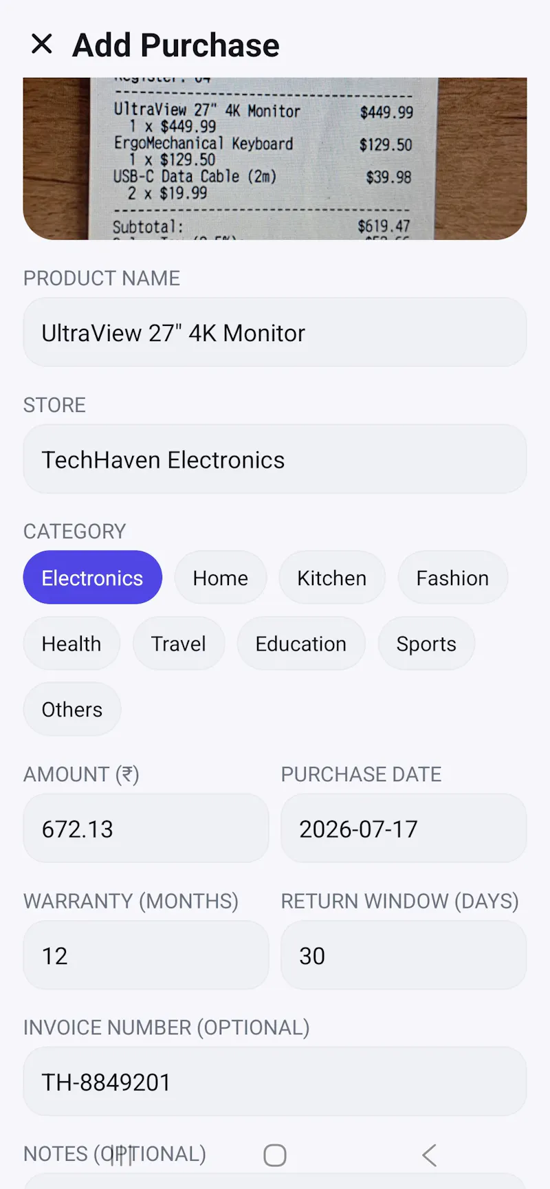 ReceiptHero  screenshot 2