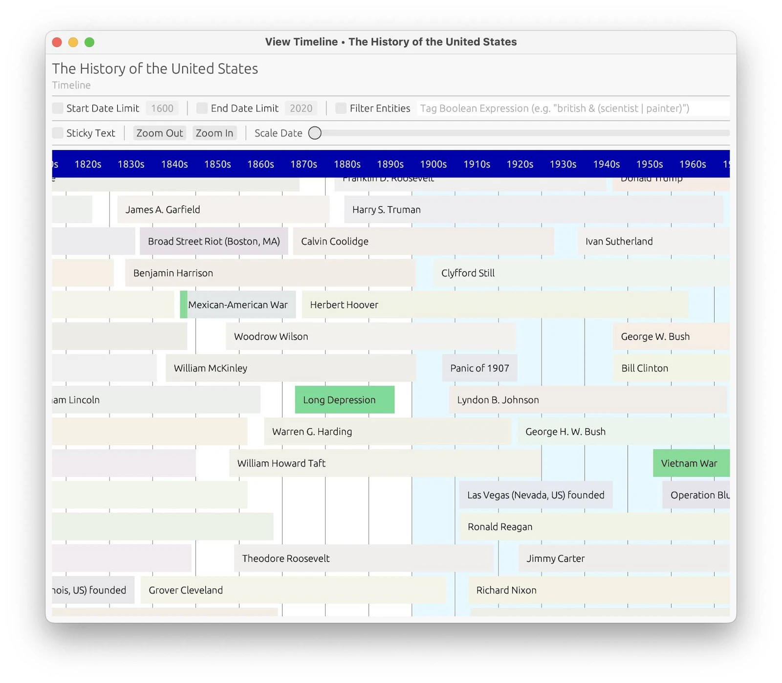 OpenTimeline screenshot 3