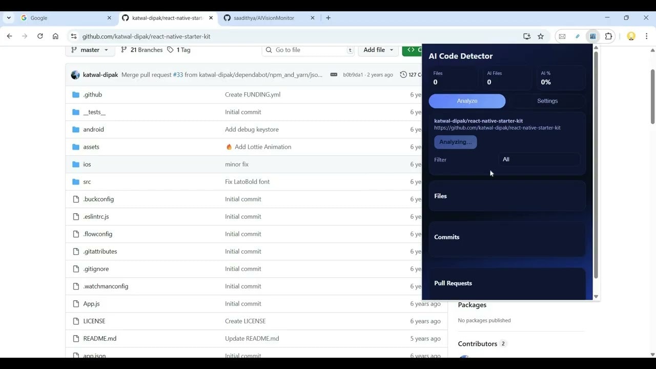AI code detector PRD gallery image