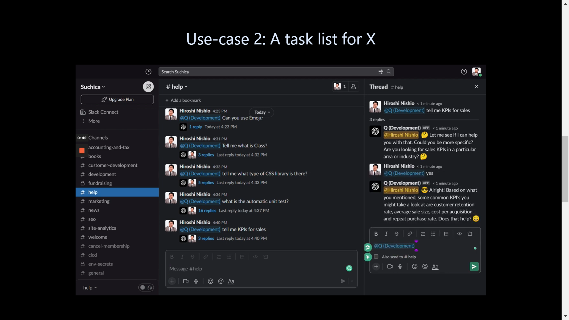 Q - AI Chatbot basato su GPT-3.5 per Slack media 5