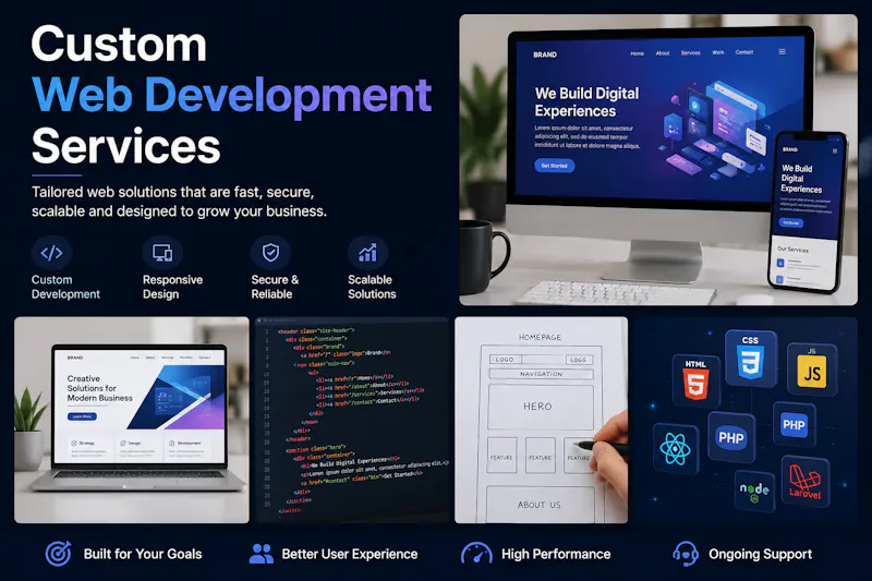 custom web development services screenshot 1