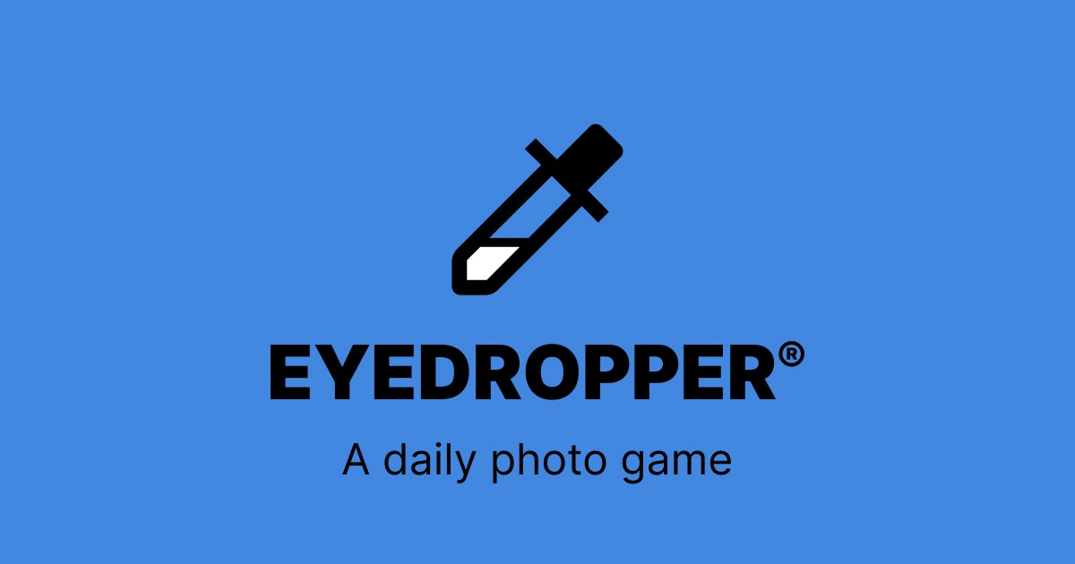 startuptile Eyedropper-A daily photo game to capture a drop of color