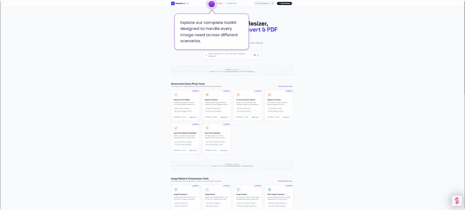 ResizeHub screenshot 2