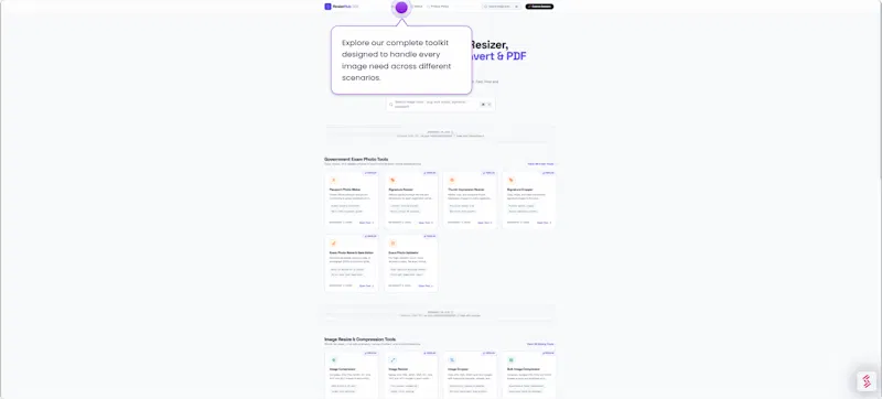 ResizeHub screenshot 2