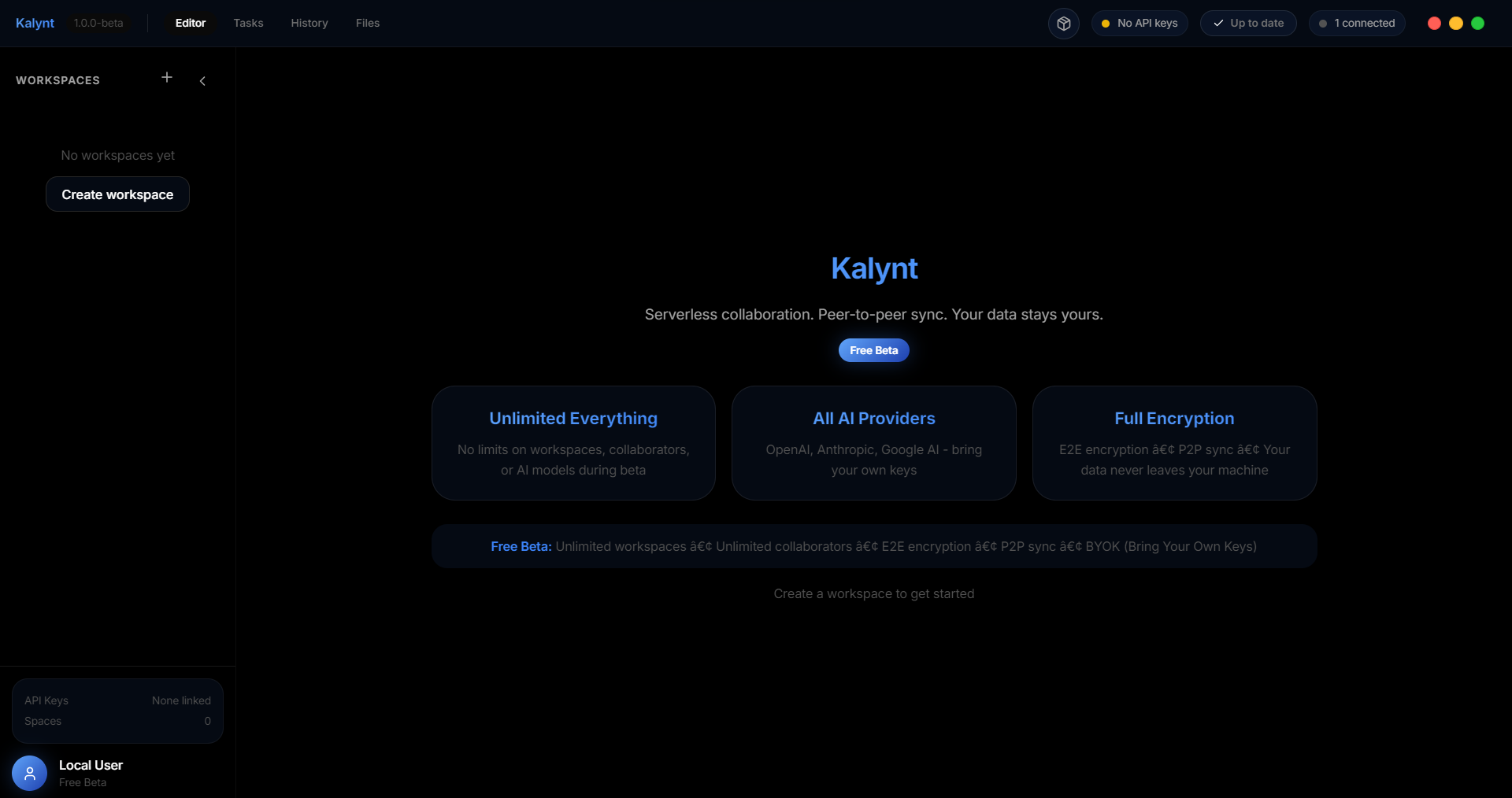 Kalynt - Screenshot 2 showing product features and functionality