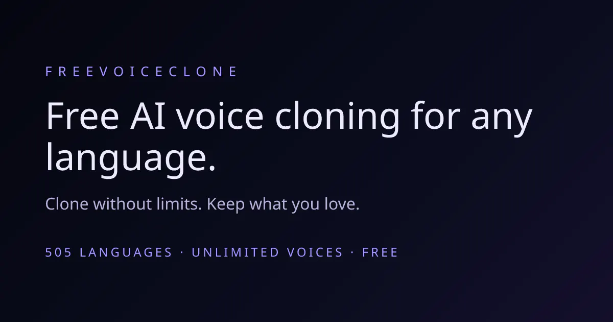 FreeVoiceClone gallery image