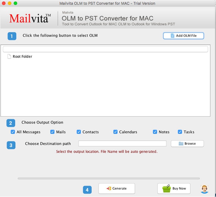 Mailvita OLM naar PST Converter voor Mac media 2
