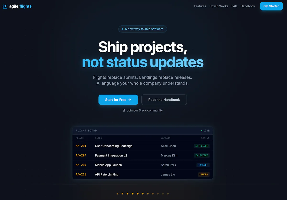 agile.flights
