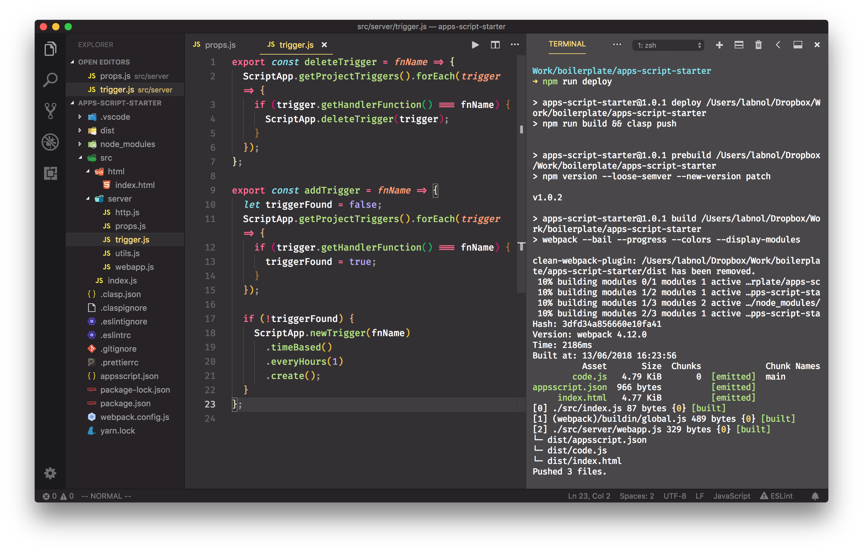 Apps Script Starter Image