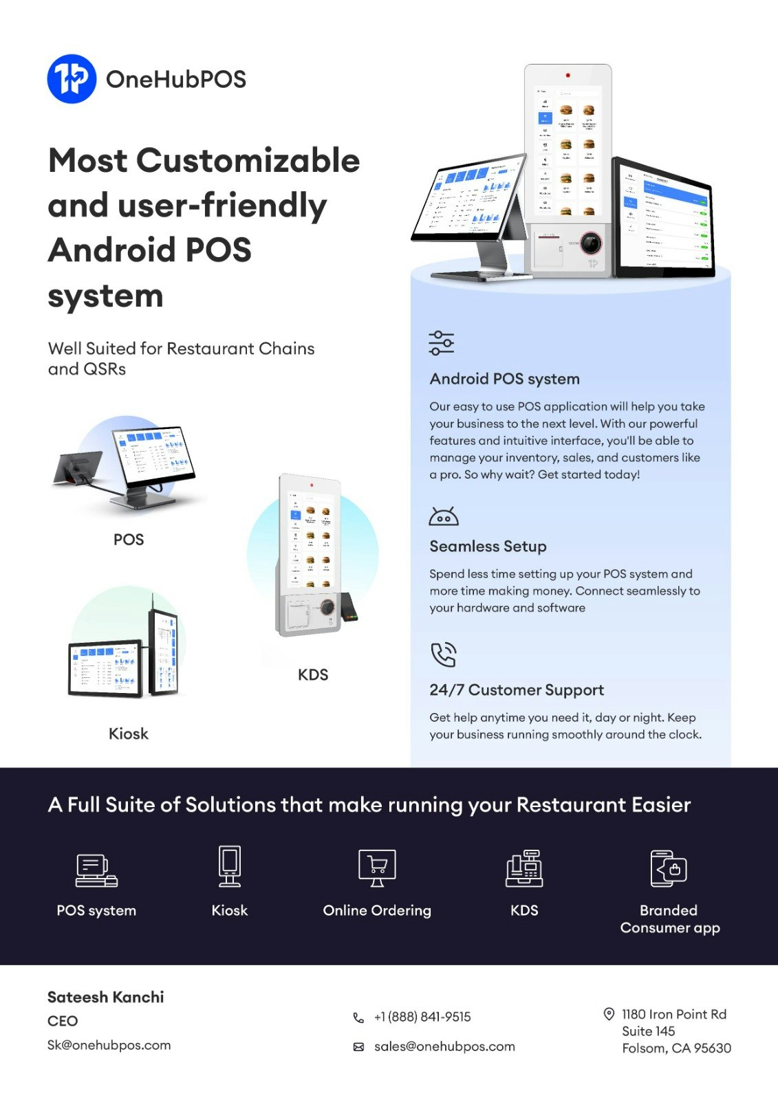 OneHubpos - POS -система, богатая функциями - Расширение прав и возможностей ресторанов с полными POS Solutions & More медиа 1