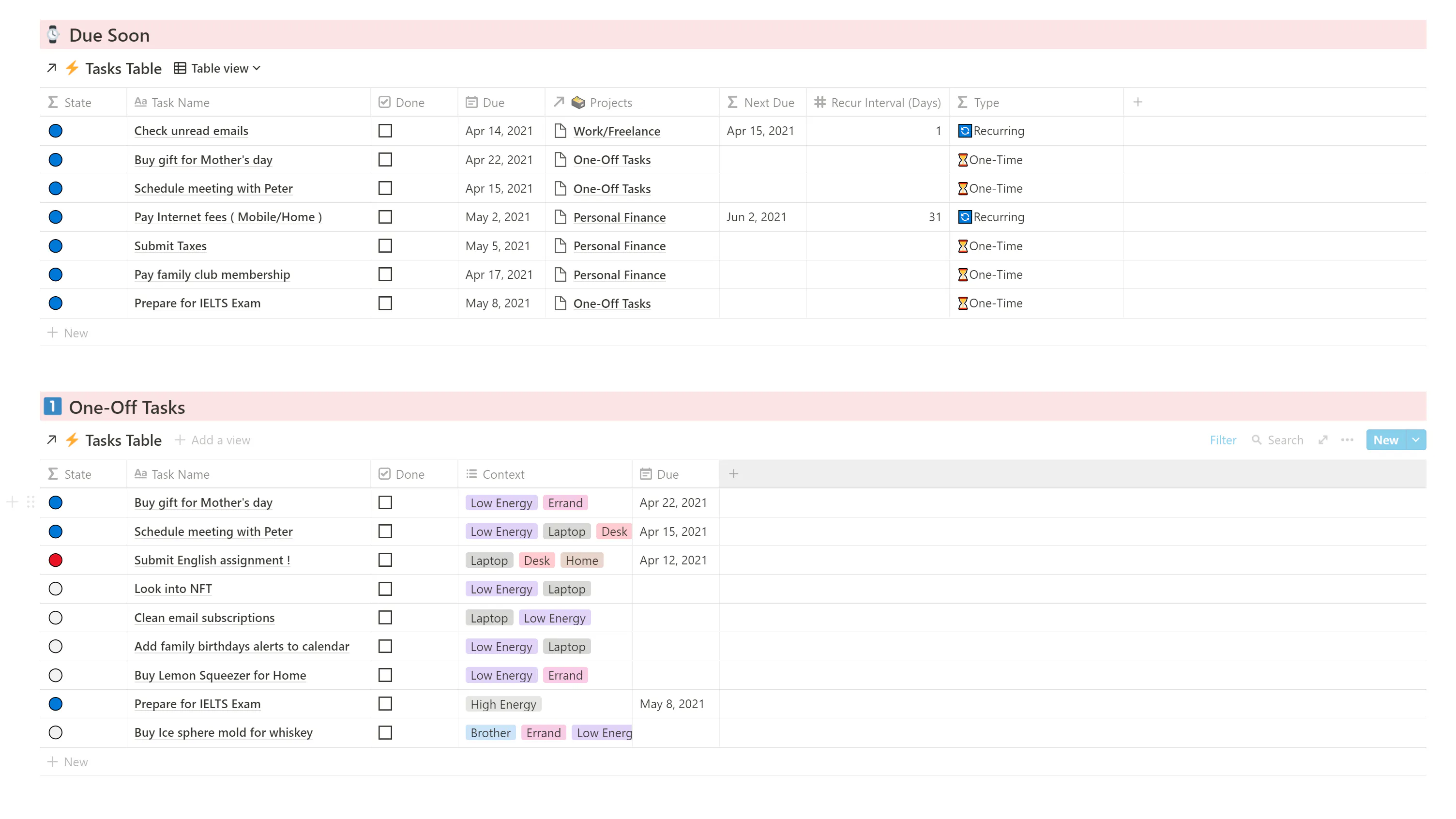 Notion Get Things Done Template Notion Get Things Done Template