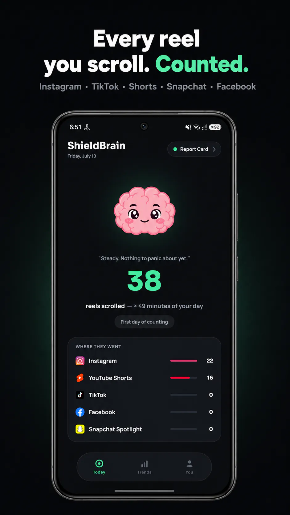 ShieldBrain Reels Counter App gallery image