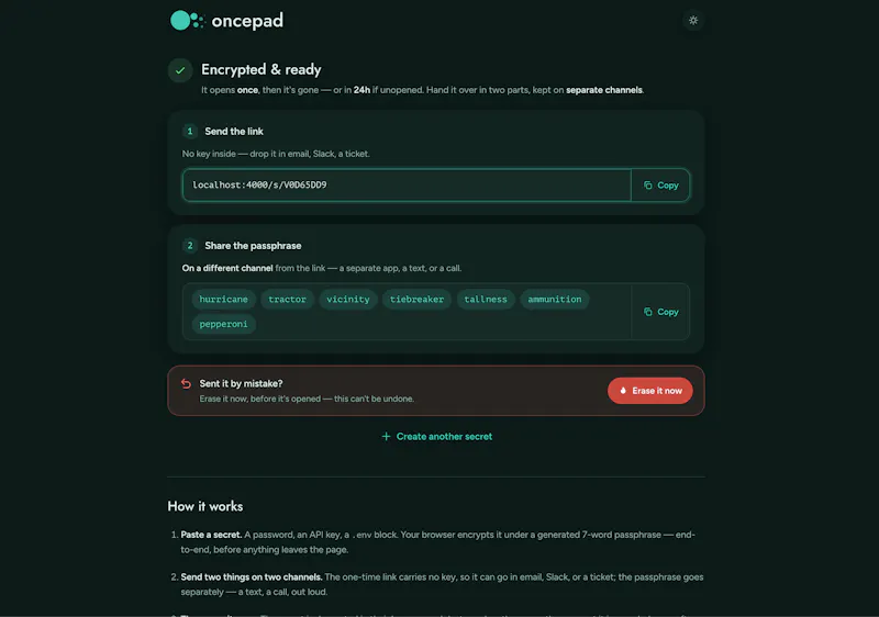 Oncepad screenshot 3