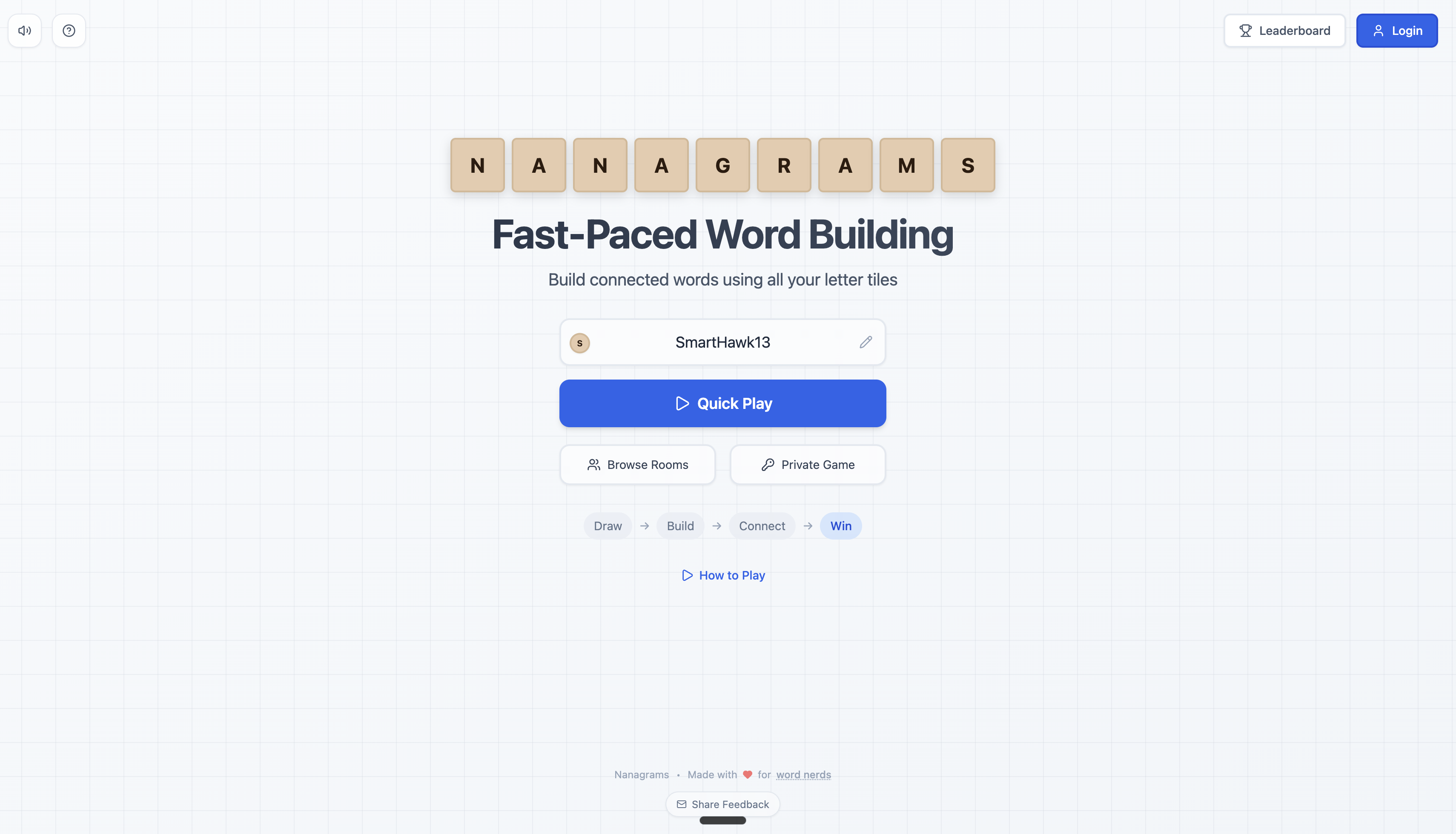 Nanagrams - Main product screenshot demonstrating key features and user interface