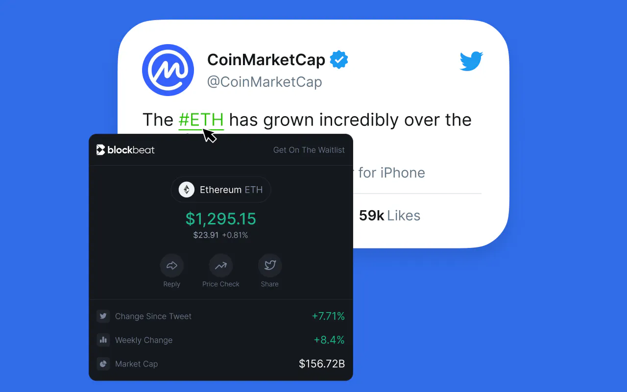 BlockBeat Crypto Hover Chrome Extension gallery image