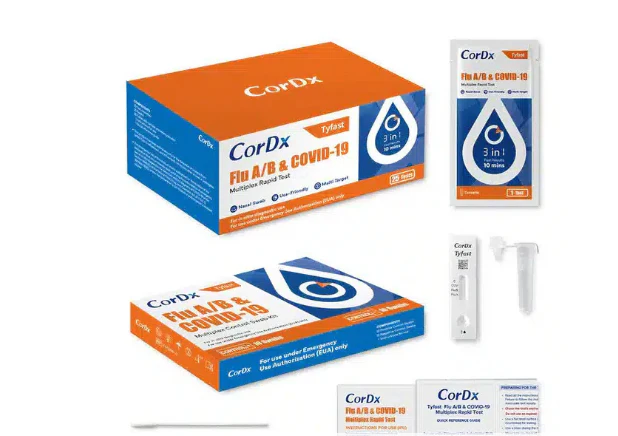 CorDx Tyfast Flu A+B Rapid Antigen Test