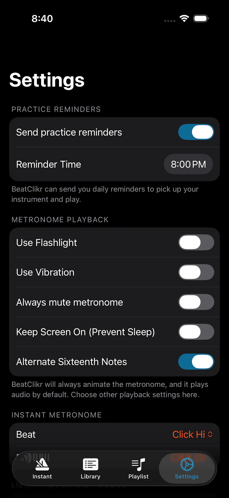 BeatClikr: The Live Metronome screenshot 5