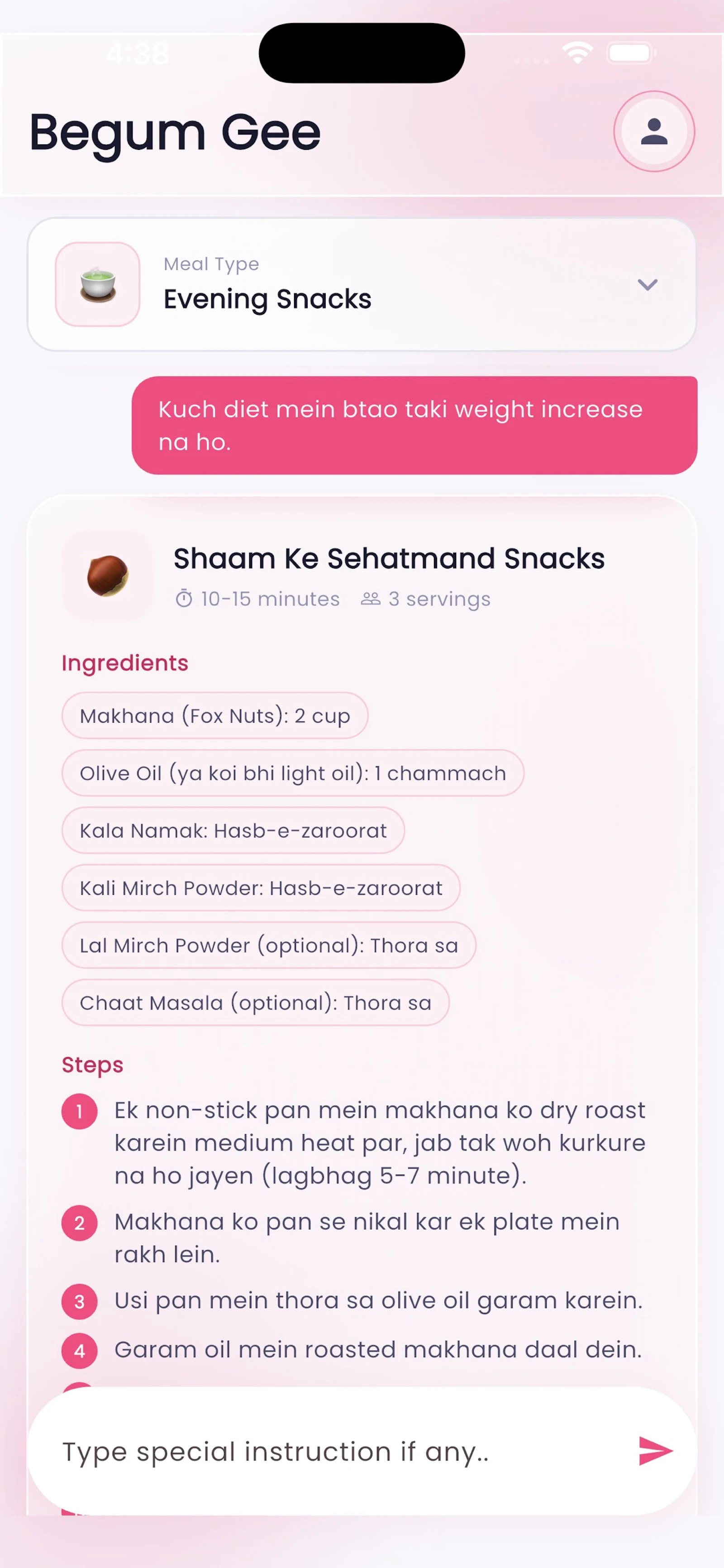 Begum/Wifee — Ai Assistant screenshot 2