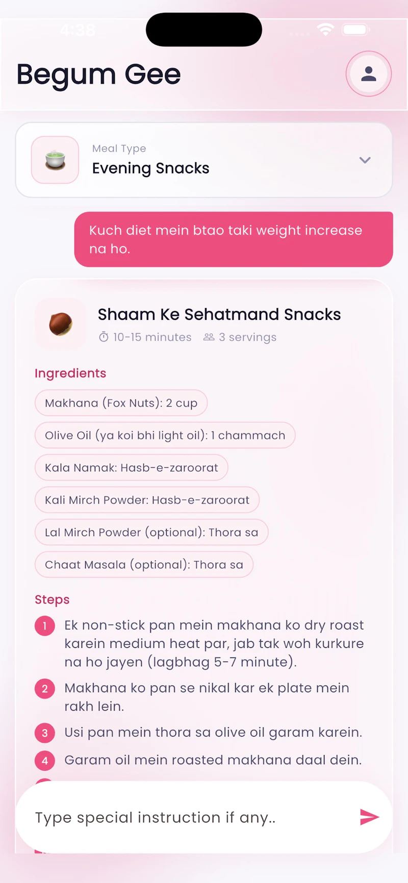 Begum/Wifee — Ai Assistant screenshot 2