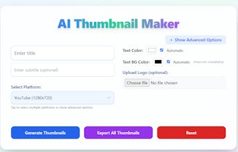 Roundlogo AI Thumbnail Maker gallery image