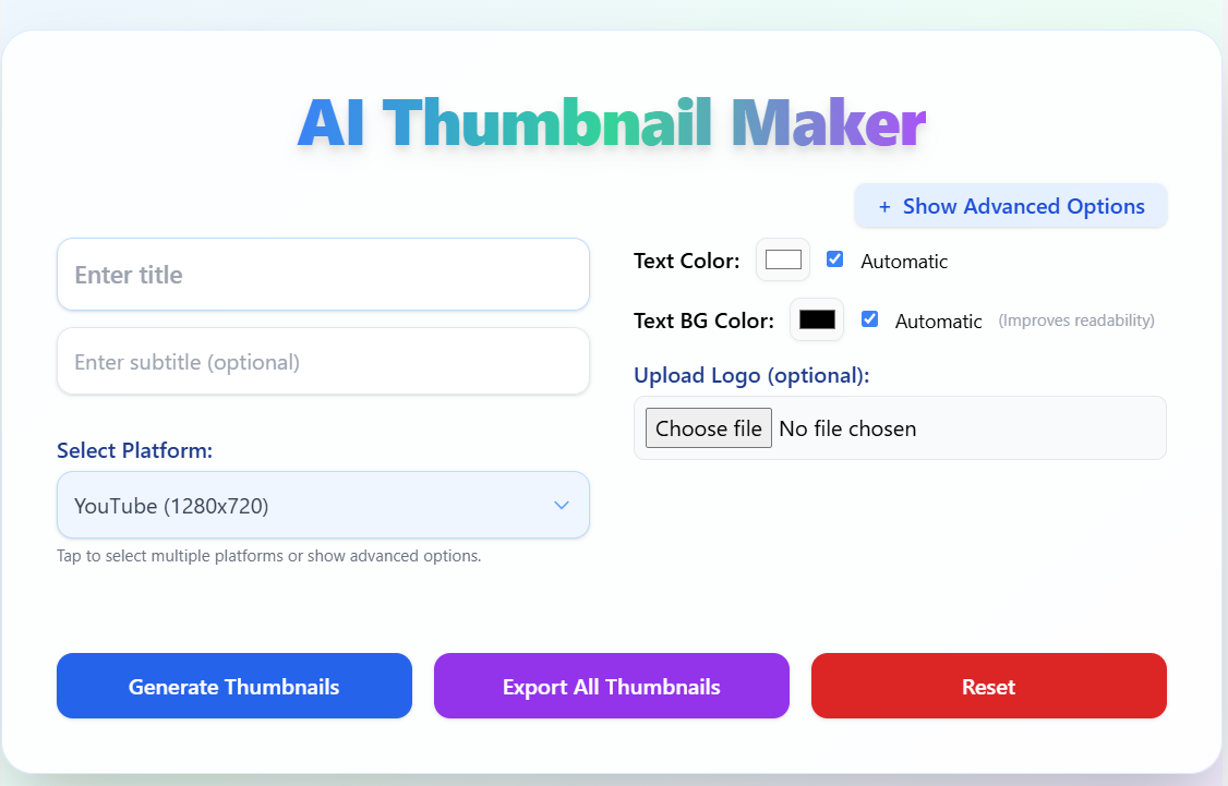 Roundlogo AI 썸네일 메이커 - 모든 플랫폼에 대한 멋진 썸네일을 디자인합니다 미디어 1