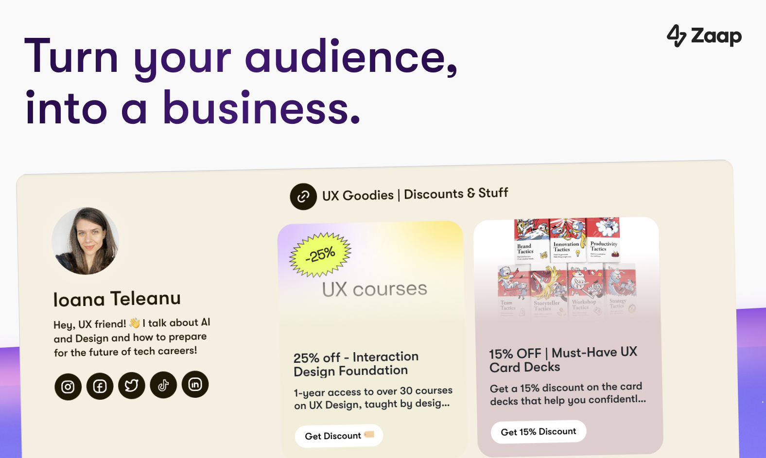 zaap-2-0 - Turn Your Audience Into A Business