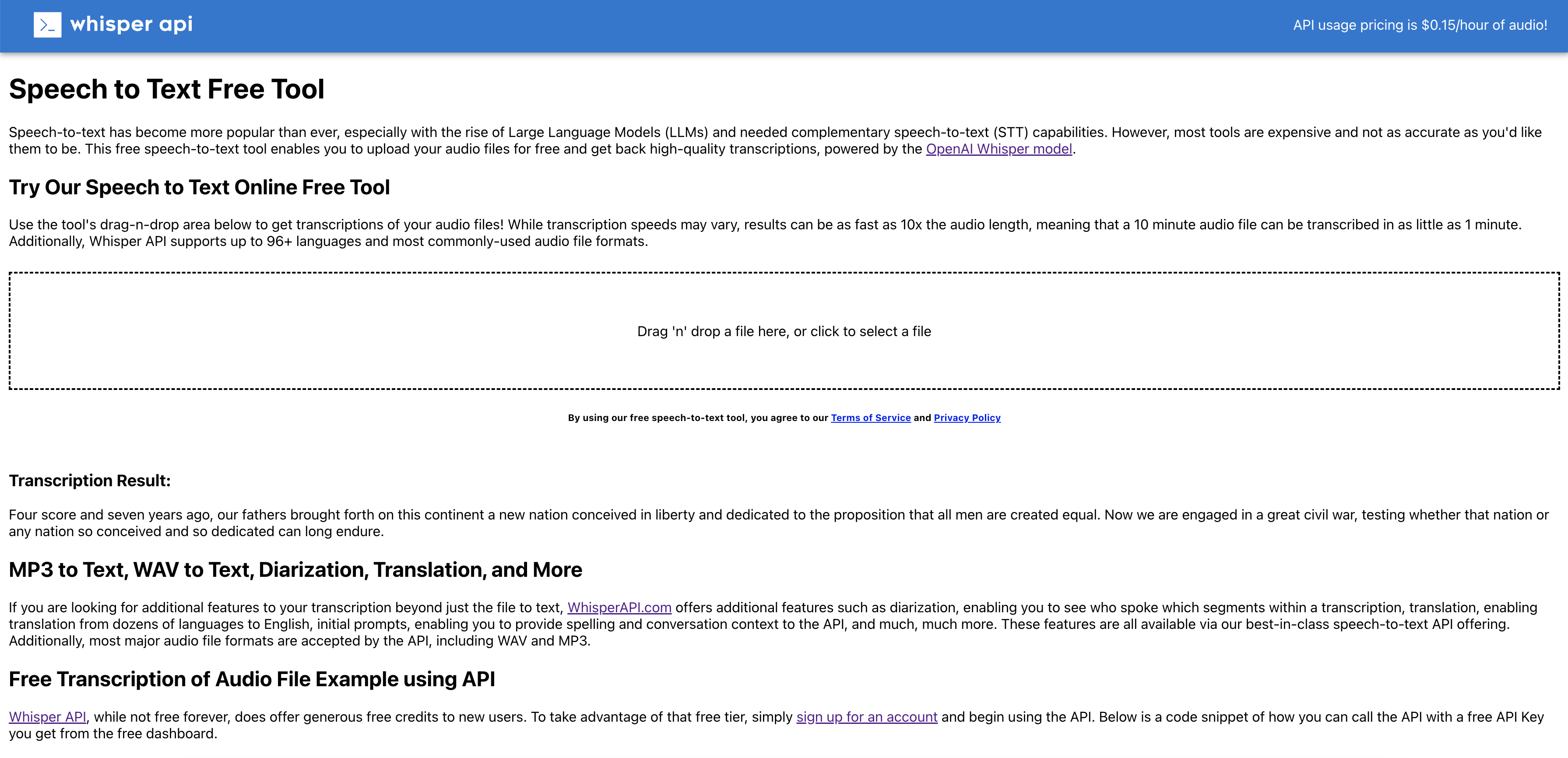Gratis Whisper Transcription Tool - Gebruik Openai Whisper voor gratis audiotranscriptie media 1