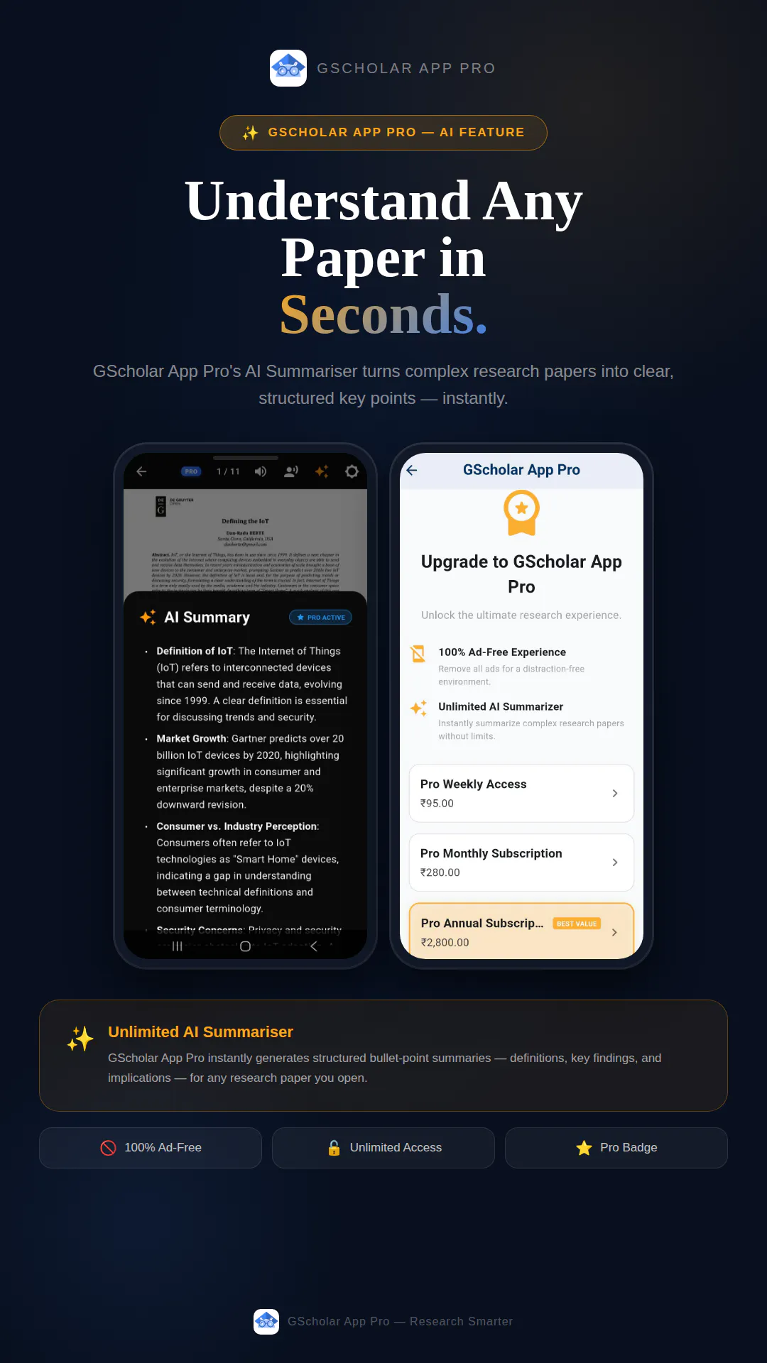 GScholar App screenshot