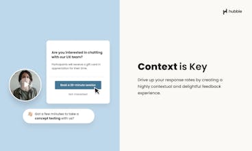 Hubble Contextual In-Product Surveys gallery image