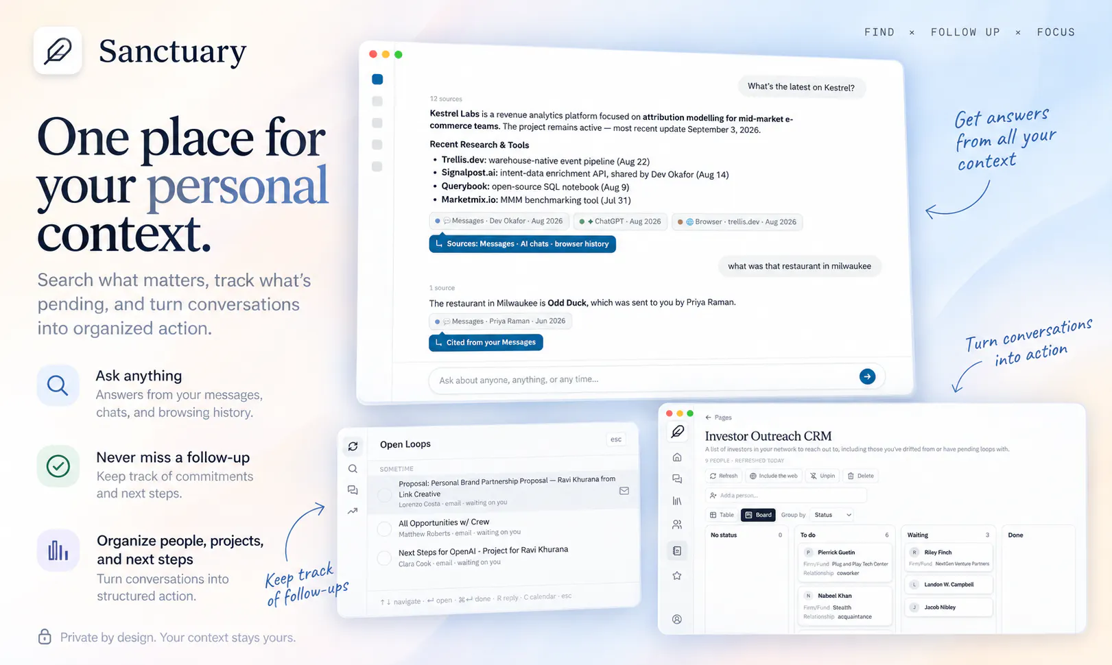 Sanctuary — Personal Context for AI gallery image