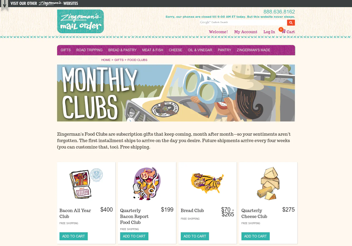 Zingerman's Monthly Clubs
