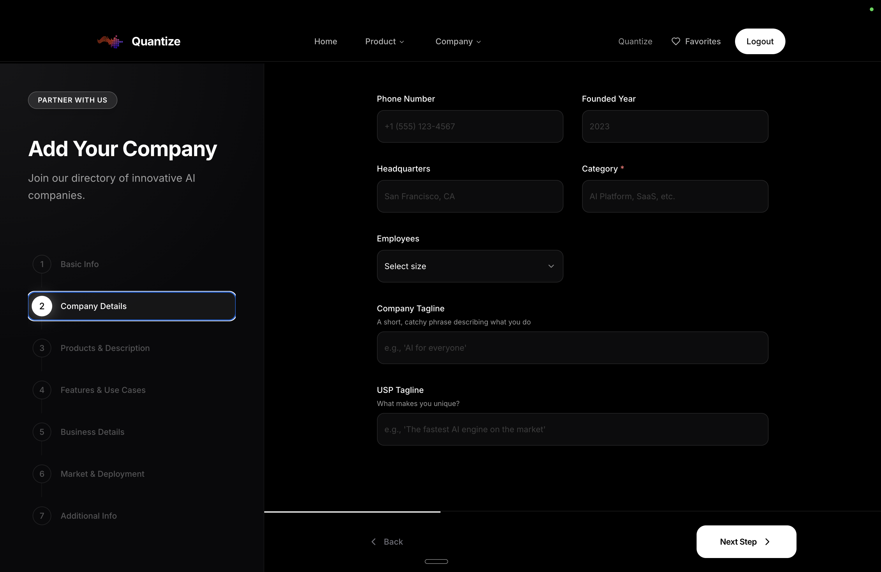 Quantize - Screenshot 3 showing product features and functionality
