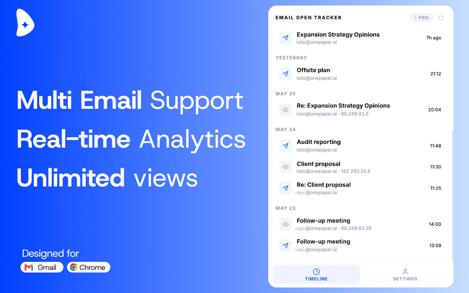 Email Open Tracker - Minimalist Edition screenshot 2