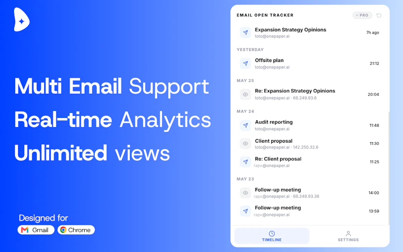 Email Open Tracker - Minimalist Edition screenshot 2