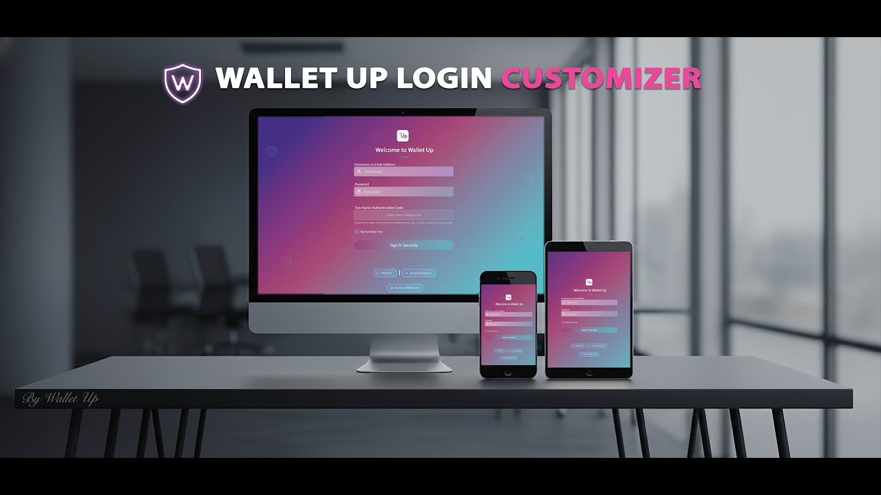 WalletUp Login Customizer gallery image