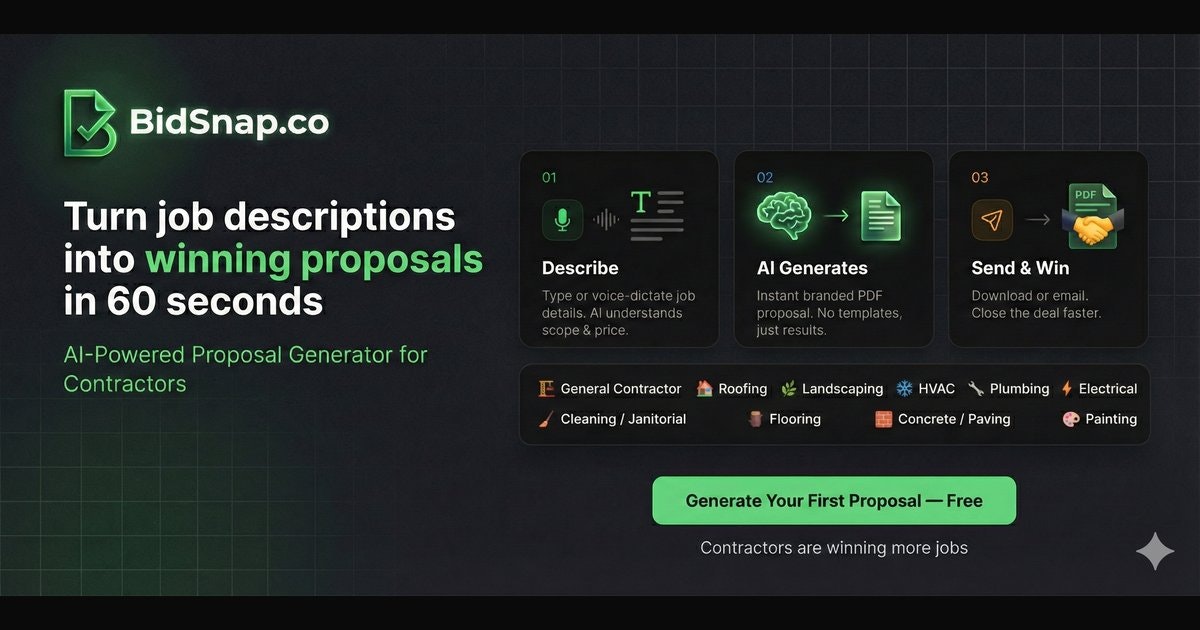 BidSnap - Main product screenshot demonstrating key features and user interface