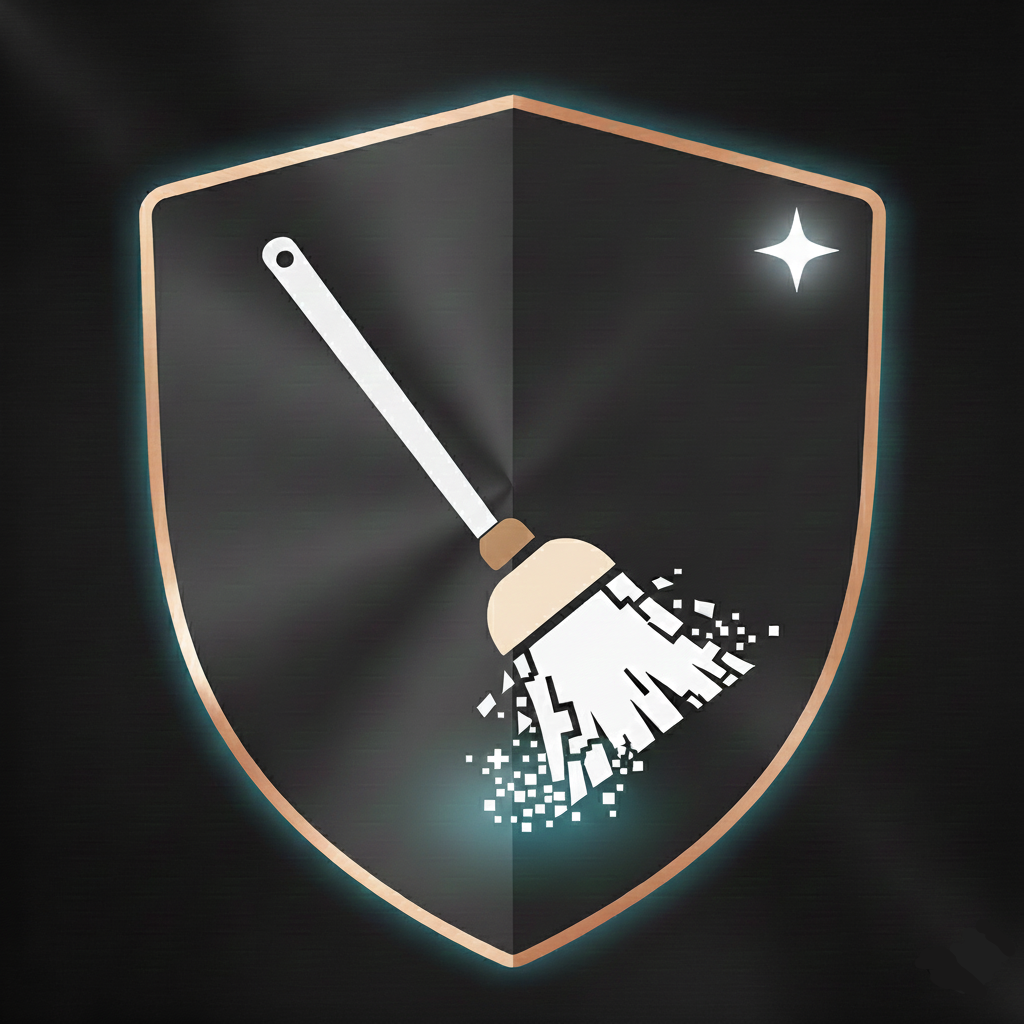 PrivyClean - Product Hunt launch logo and brand identity