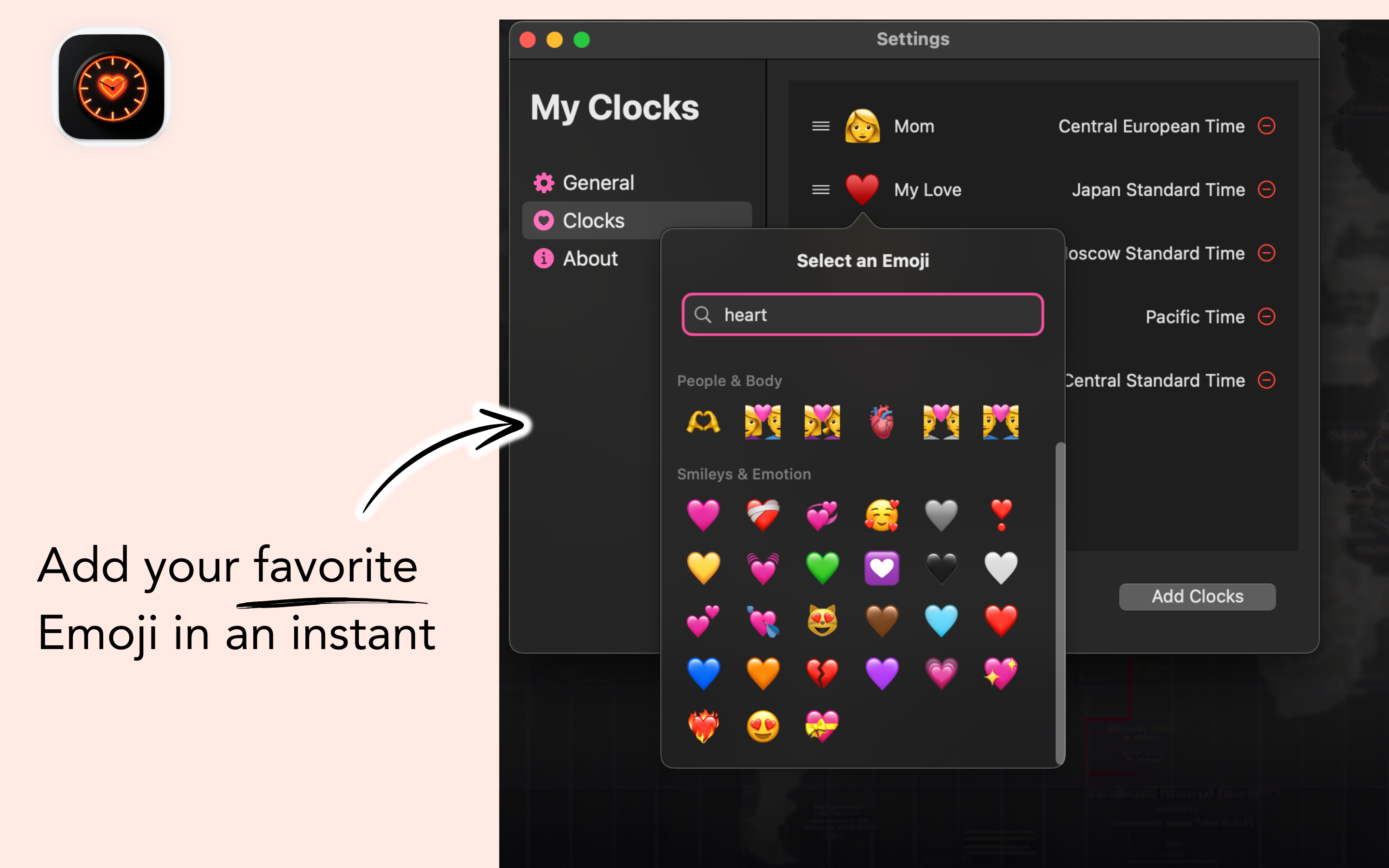 My Clocks - Screenshot 3 showing product features and functionality