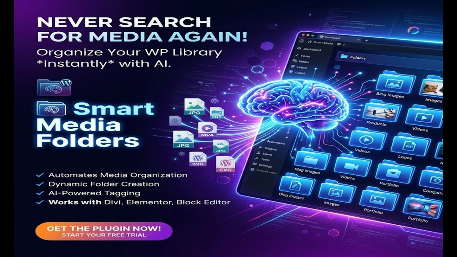 SmartWP Media Folders screenshot 1 (video preview)